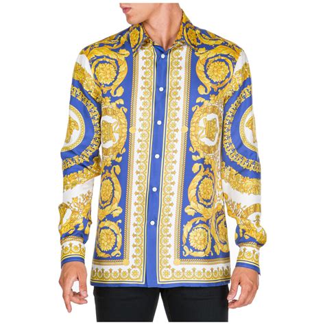 male versace shirt|Versace long sleeve shirt men.